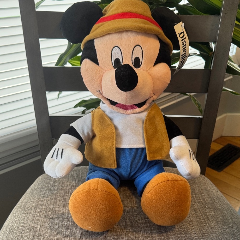 Disneyland Resort Mickey Mouse Fishing Outfit Plush
